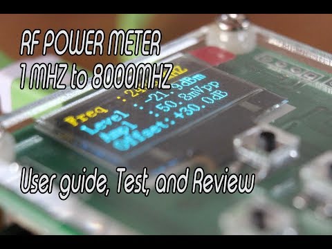 Bangood RF Power Meter RF-Power8000 1Mhz-8000Mhz OLED review and test - UCe7WubuhTh2P_zwYexO7YJA