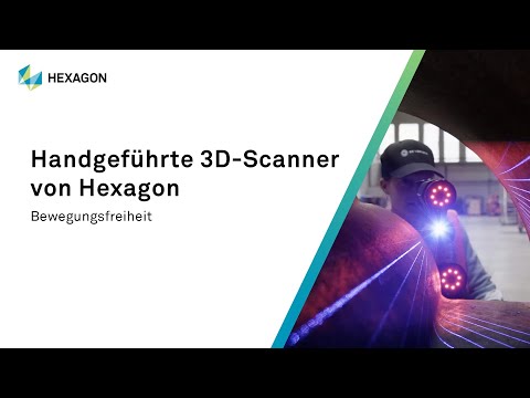 Bewegungsfreiheit mit den handgeführten 3D-Scannern von Hexagon