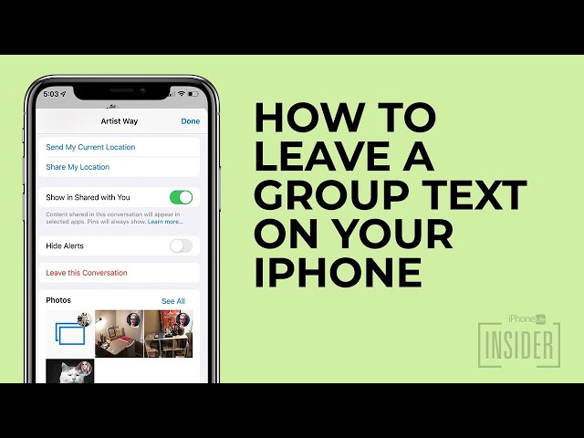 How To Leave A Group Text On Iphone No Leave Button
