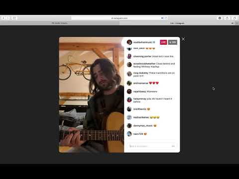 9/21/20 Noah Kahan IG Live Feeling Whitney/Close Behind Mashup