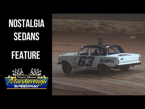 Nostalgia Sedans - Final - Maryborough Speedway - 1/1/2023 - dirt track racing video image