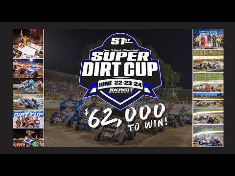 6/23/23 Skagit Speedway - Dirt Cup Night #2 410 Sprints (Heats, B-Main, A-Main, &amp; Qualifying) - dirt track racing video image