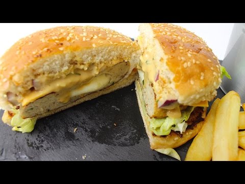 DOUBLE CHEESE CHICKEN BURGER - ڈبل چیز چکن برگر - डबल चीज़ चिकन बर्गर *COOK WITH FAIZA* - UCR9WXUxcp0bR9OWi5ersIHw