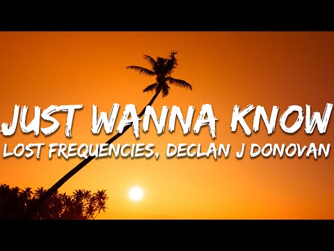 Lost Frequencies, Declan J Donovan - Just Wanna Know (Lyrics)