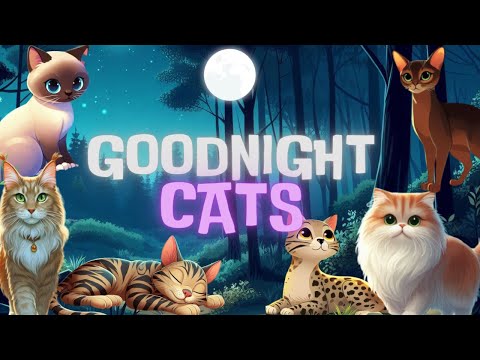 Goodnight Cats🐾🌙 Soothing Bedtime Story for Babies and Toddlers with Calming Melodies