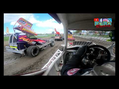 Onboard Brisca F1 Stockcar FRL79 Louw de Vries - Heat 2 - 8 september 2024 ACON Autocross RaRaRacing - dirt track racing video image