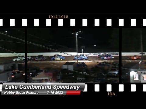Lake Cumberland Speedway - Hobby Stock Feature - 7/16/2022 - dirt track racing video image