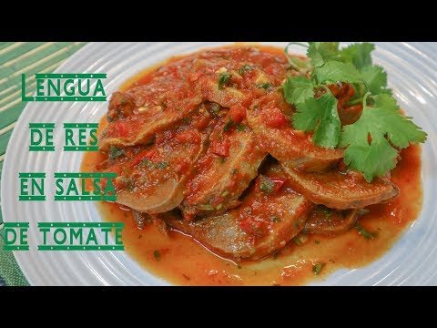 Lengua de res en salsa de tomate