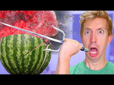 5 TMNT Ninja Weapons vs Fruit  - UCwaNuezahYT3BOjfXsne2mg
