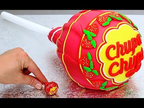 Giant CHUPA CHUPS Lollipops Cake with SURPRISE Inside - How to by Cakes StepbyStep - UCjA7GKp_yxbtw896DCpLHmQ