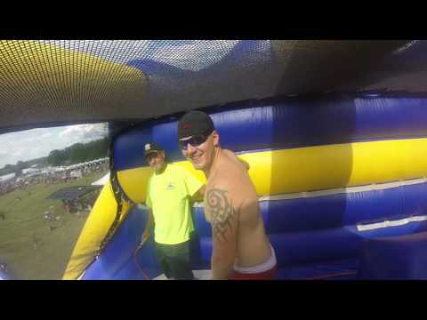 GoPro video of the Faster Horses Festival water slide