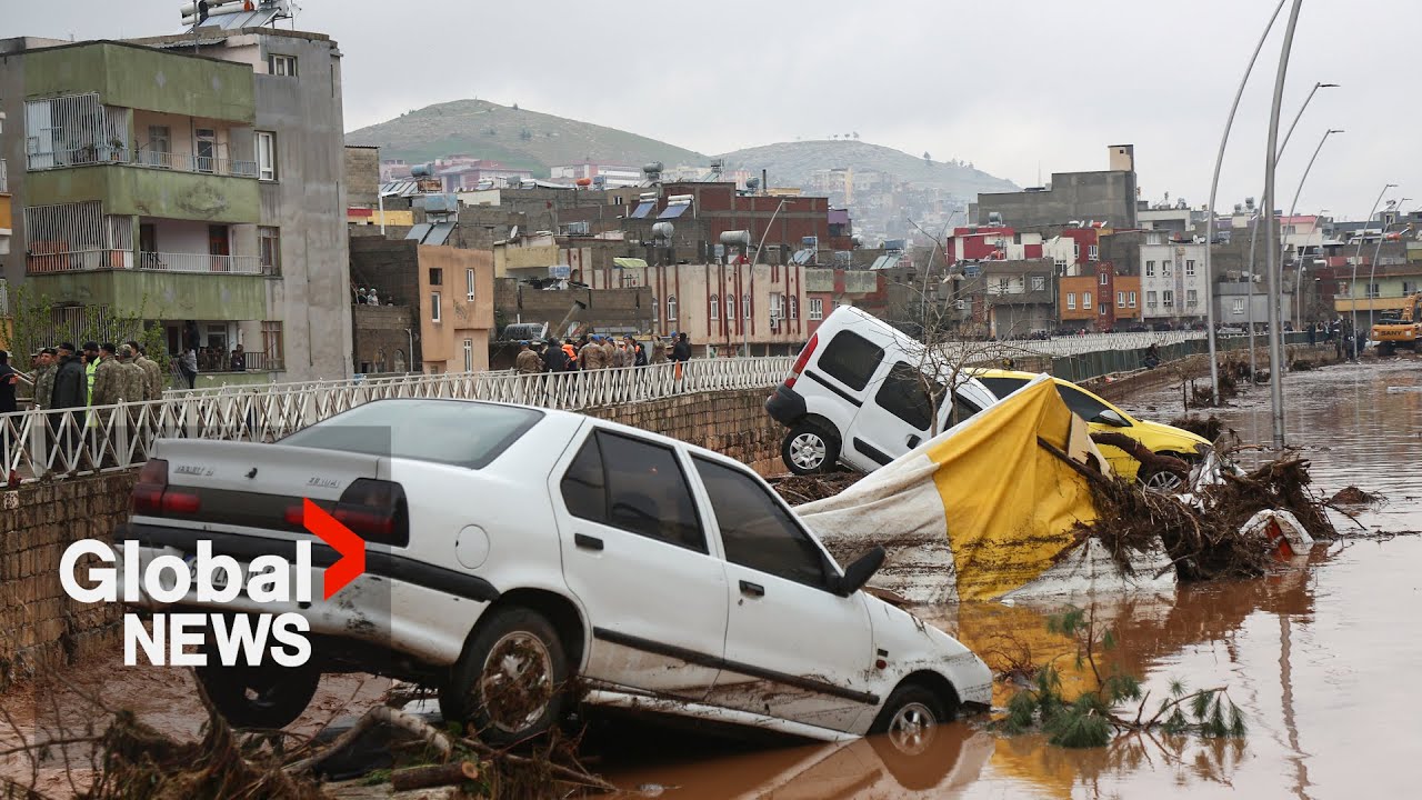 Earthquake-hit regions of Turkey hit by flash flooding, at least 10 people dead