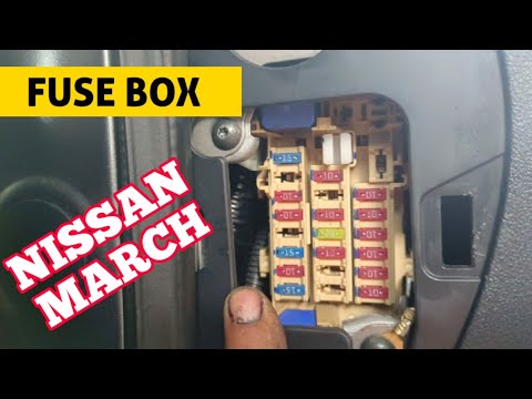 Where are the fuse boxes of the Nissan March located? (With video)