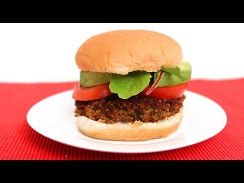 Homemade Veggie Burgers Recipe - Laura Vitale - Laura in the Kitchen Episode 619 - UCNbngWUqL2eqRw12yAwcICg
