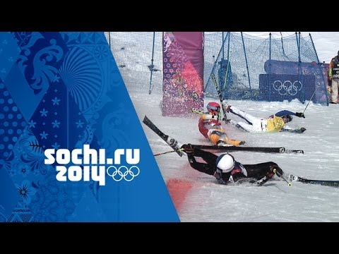 Crazy Photo Finish In Men's Ski Cross Quarter-Final | Sochi 2014 Winter Olympics - UCTl3QQTvqHFjurroKxexy2Q