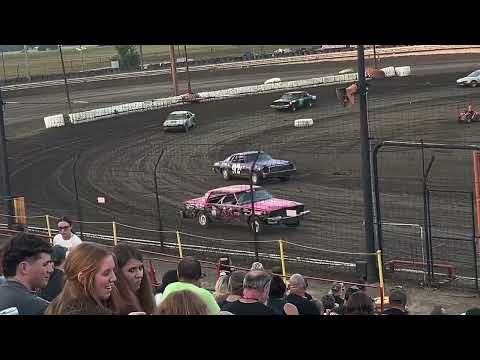 Powder Puff “Women of Racing” Trophy Dash Race Friday  8-2-2024 at Sycamore Speedway - dirt track racing video image