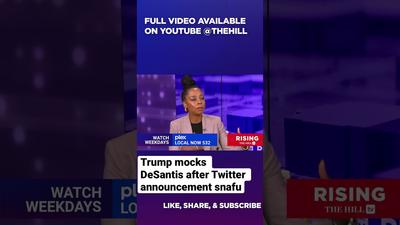 Trump mocks DeSantis after Twitter announcement snafu