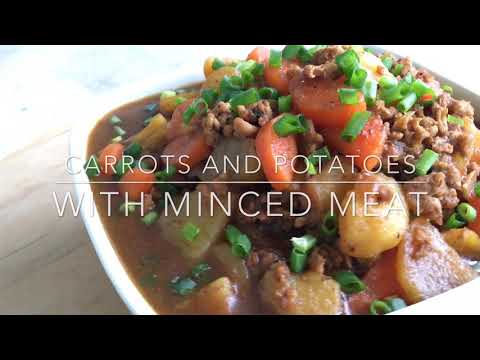 Carrots and Potatoes with Minced Meat