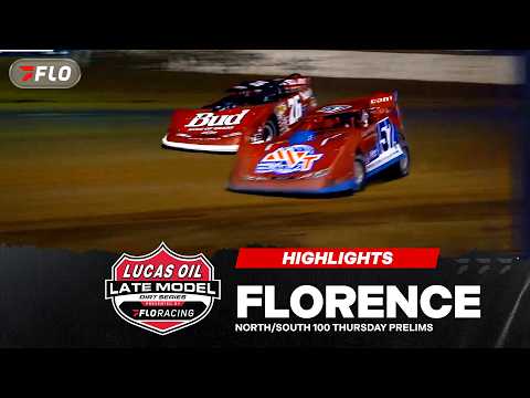 Thursday Twin 25s | Lucas Oil North/South 100 at Florence Speedway 8/6/26 | Highlights - dirt track racing video image