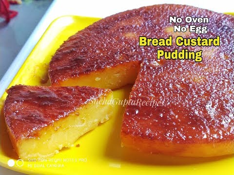 Bread Custard Pudding| Caramel Pudding | No Bake| Eggless Cake