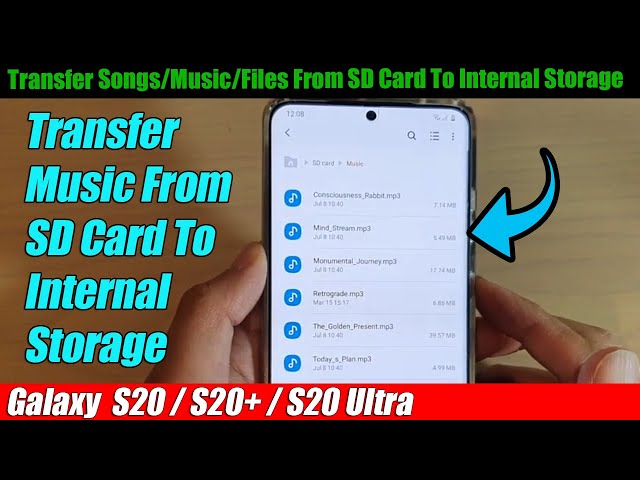 How to Transfer Music From Internal Storage to SD Card on a Samsung Device