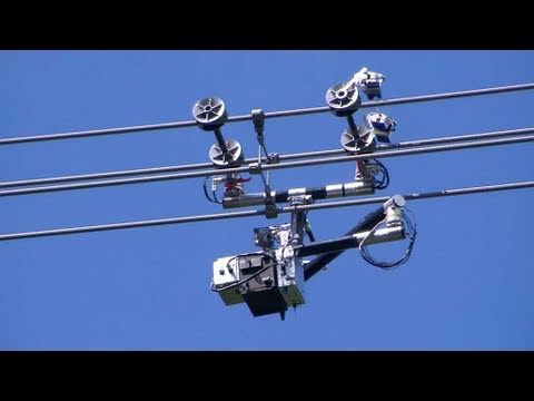 Expliner Robot - High Voltage Transmission Line Inspection Robot #DigInfo - UCOHoBDJhP2cpYAI8YKroFbA