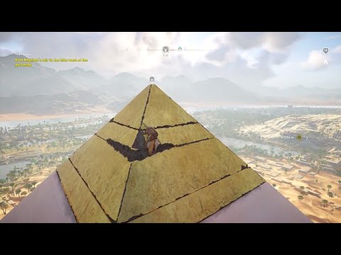 Assassin's Creed Origins - Pyramid Giza Climbing Synchronize & Sliding Down - UCfVhjM2_XVvO5eGbOK-MO0A