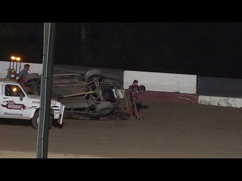 08/31/24 Road Warrior feature - crashed and rolled - Swainsboro Raceway - dirt track racing video image