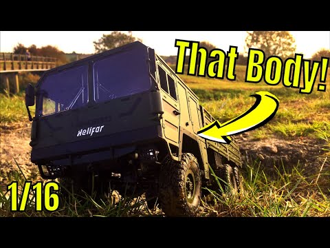 The best 1/16 body yet! RC Military Truck. 6WD Helifar MAN Kat NB2805 JJRC Q64 - UCSgcnNUXj1466tP-bm2ZdGA