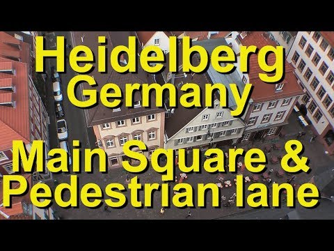 Heidelberg's Main Square and Pedestrian Lane, the Marktplatz and Hauptstrasse - UCvW8JzztV3k3W8tohjSNRlw