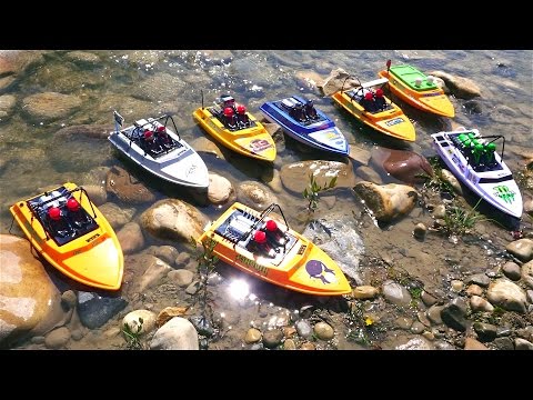 RC ADVENTURES - Tiny Jet Boats Racing - PT 2 of 2 - MAiN EVENT - CREEK RACES! NQD "Tear Into" Boats - UCxcjVHL-2o3D6Q9esu05a1Q