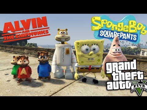 GTA 5 Mods - ALVIN AND THE CHIPMUNKS VS SPONGEBOB MOD (GTA 5 Mods Gameplay) - UCOrd4AWNd6lOgv0UWv84H2g