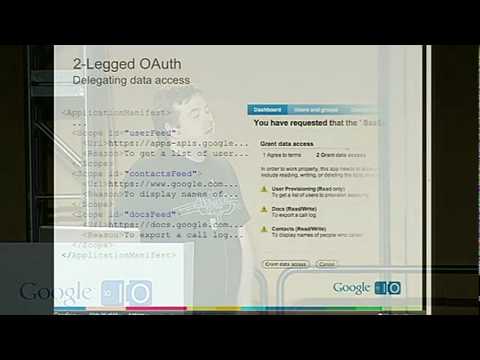 Google I/O 2010 - Integrate apps w/ Google Apps Marketplace - UC_x5XG1OV2P6uZZ5FSM9Ttw