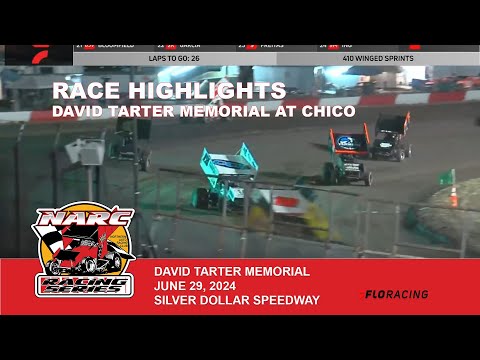 RACE HIGHLIGHTS:  NARC SPRINT CARS @ CHICO - JUNE 29, 2024 - dirt track racing video image