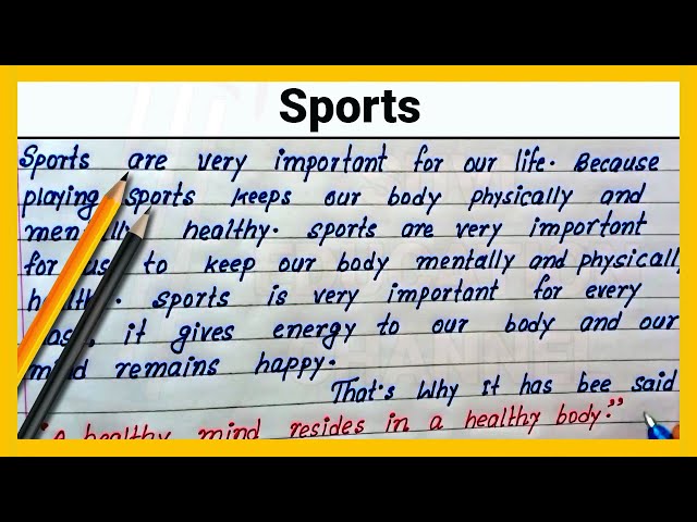 200 word essay about sports