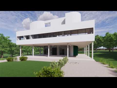 Villa Savoye - Le Corbusier (Revit + Enscape)