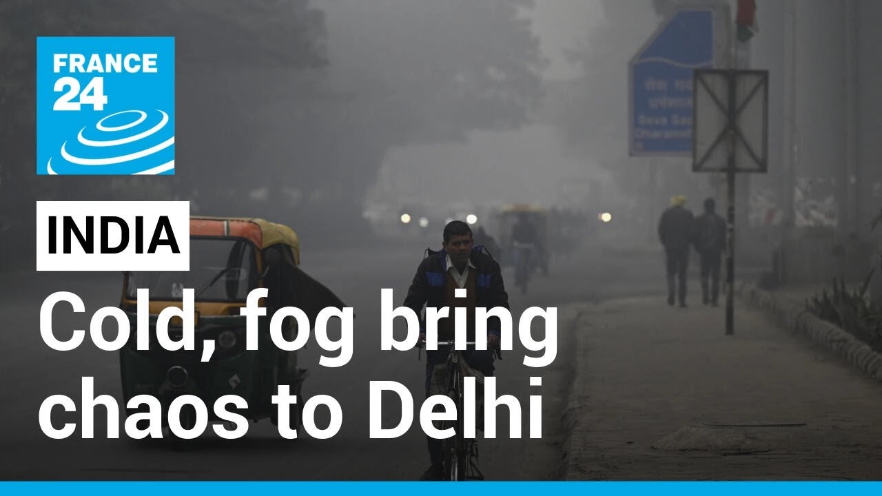 Cold temperatures and dense fog bring chaos to Delhi, northern India • FRANCE 24 English