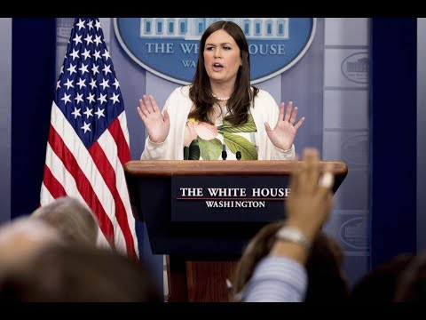 Things got awkward when April Ryan asked Sarah Sanders where Spicer was - UCcyq283he07B7_KUX07mmtA
