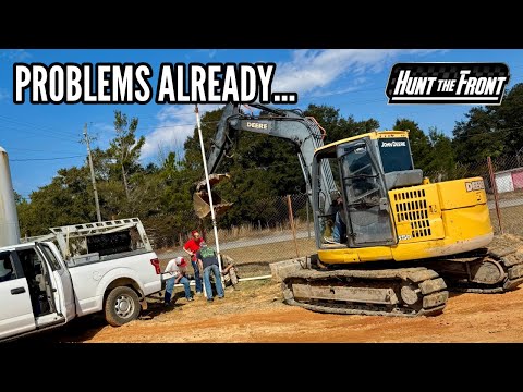 We Have a Big Problem… The First Setback at Our New Race Track - dirt track racing video image