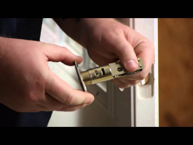 How to Replace a Front Door Lock with a Keyed Deadbolt