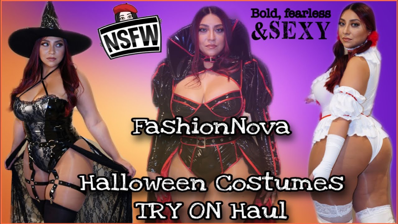 @Fashion Nova and Novamen NSFW Halloween Costumes TRY ON HAUL