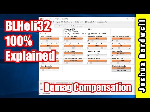 BLHeli32 100% Explained - Part 4 - Demag Compensation - UCX3eufnI7A2I7IkKHZn8KSQ