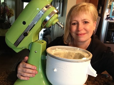How I make ice cream using my KitchenAid mixer!