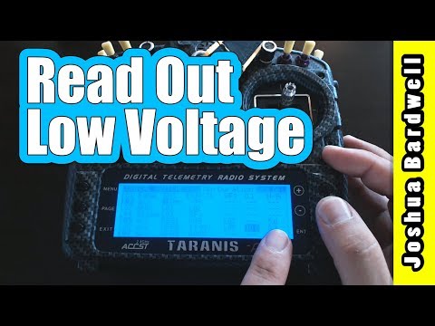 How to make your Taranis read out low voltage - UCX3eufnI7A2I7IkKHZn8KSQ