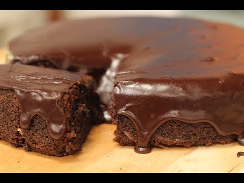 Dark Chocolate Fudge Cake with Dark Chocolate Ganache | Sanjeev Kapoor Khazana - UCmoX4QULJ9MB00xW4coMiOw