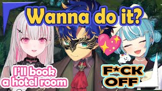 Astel does spicy flirt with Asumi and Ramuchi on LoL tournament to mix