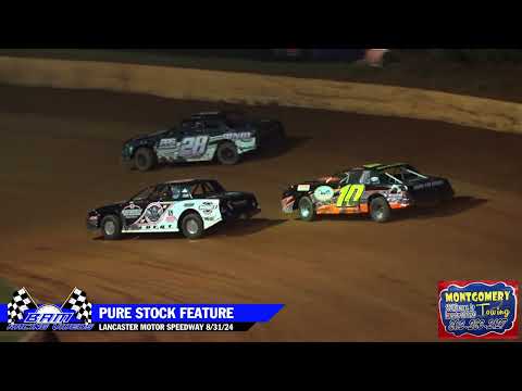 Pure Stock Feature - Lancaster Motor Speedway 8/31/24 - dirt track racing video image