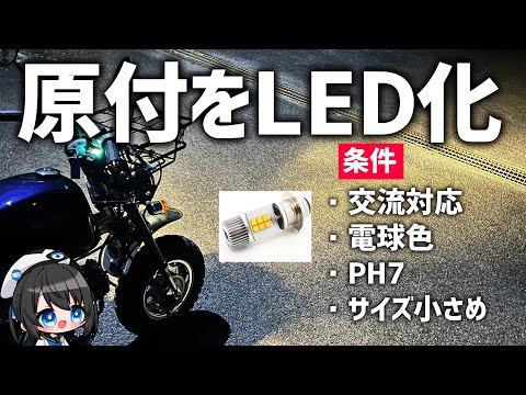 モンキー/ゴリラ/ダックス/カブ対応！電球色のLEDを付けてみた！【LED】