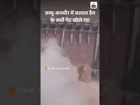 Jammu and Kashmir News : तेज बारिश से चिनाब उफान पर, सलाल डैम के सभी गेट खोले गए | Flood