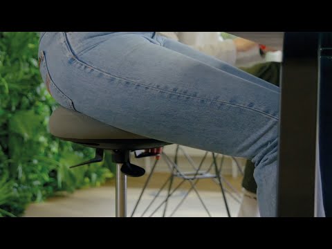 Leitz Ergo Active Sitting Stool with Wheels and Wobble Comfort Seat - Product video (EN)